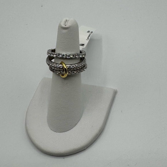 18k 3-Row Stack Ring - Picture 6 of 9